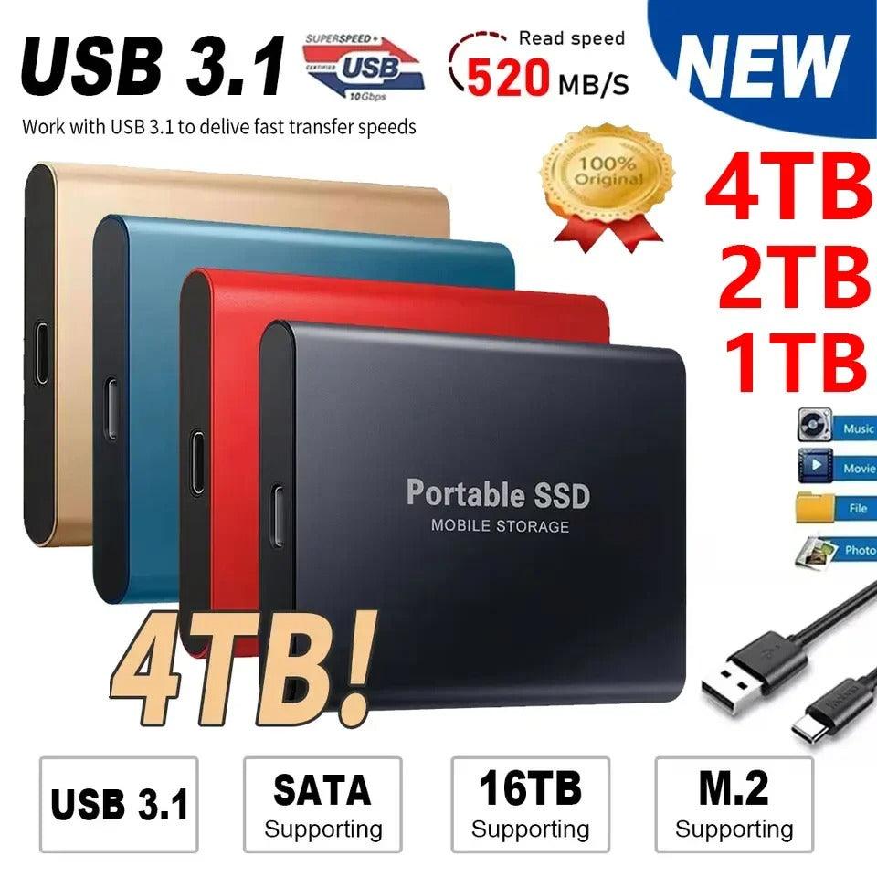 4TB | 2TB | 1TB| Portable External SSD with | Money-Back Guarantee |