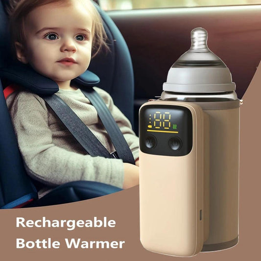 Rechargeable Portable Bottle Warmer with Fast Charging Cordless Milk Warmer with Temperature Control for Traveling Camping Home - ROYAL TRENDS Introducing the ultimate solution for on-the-go parents - the Rechargeable Portable Bottle Warmer. This cordless milk warmer features fast charging for quick heating and temperature control for precise milk warming. Ideal for traveling, camping, or at home use. Keep your baby's milk warm and ready anytime, anywhere with our innovative bottle warmer. 