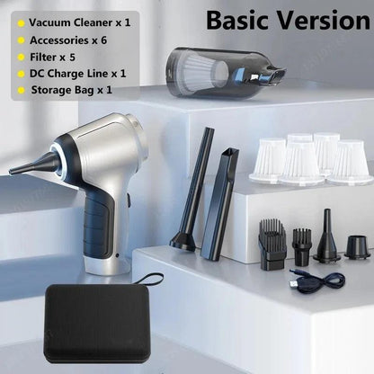 Wireless Portable Vacuum Cleaner Car Vacuum Cleaner Handheld Mini ForCar Home Desktop Keyboard Cleaning Cordless Cleaner - ROYAL TRENDS This Wireless Portable Vacuum Cleaner effectively cleans your car, home, desktop, and keyboard with its handheld design. Say goodbye to pesky cords and hello to cordless convenience. Keep your space clean and free of allergens with ease. 