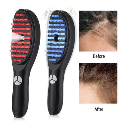 Electric Spray Massage Comb Hair Growth Vibration Head Massager Brush LED Anti Hair Loss Scalp Liquid Medicine Atomizing Comb - ROYAL TRENDS This Electric Spray Massage Comb is designed to promote hair growth and prevent hair loss. With vibration technology, it provides a soothing scalp massage while also atomizing liquid medicine for maximum absorption. LED lights add an extra touch of relaxation. Say goodbye to hair loss and hello to healthy, beautiful hair. 