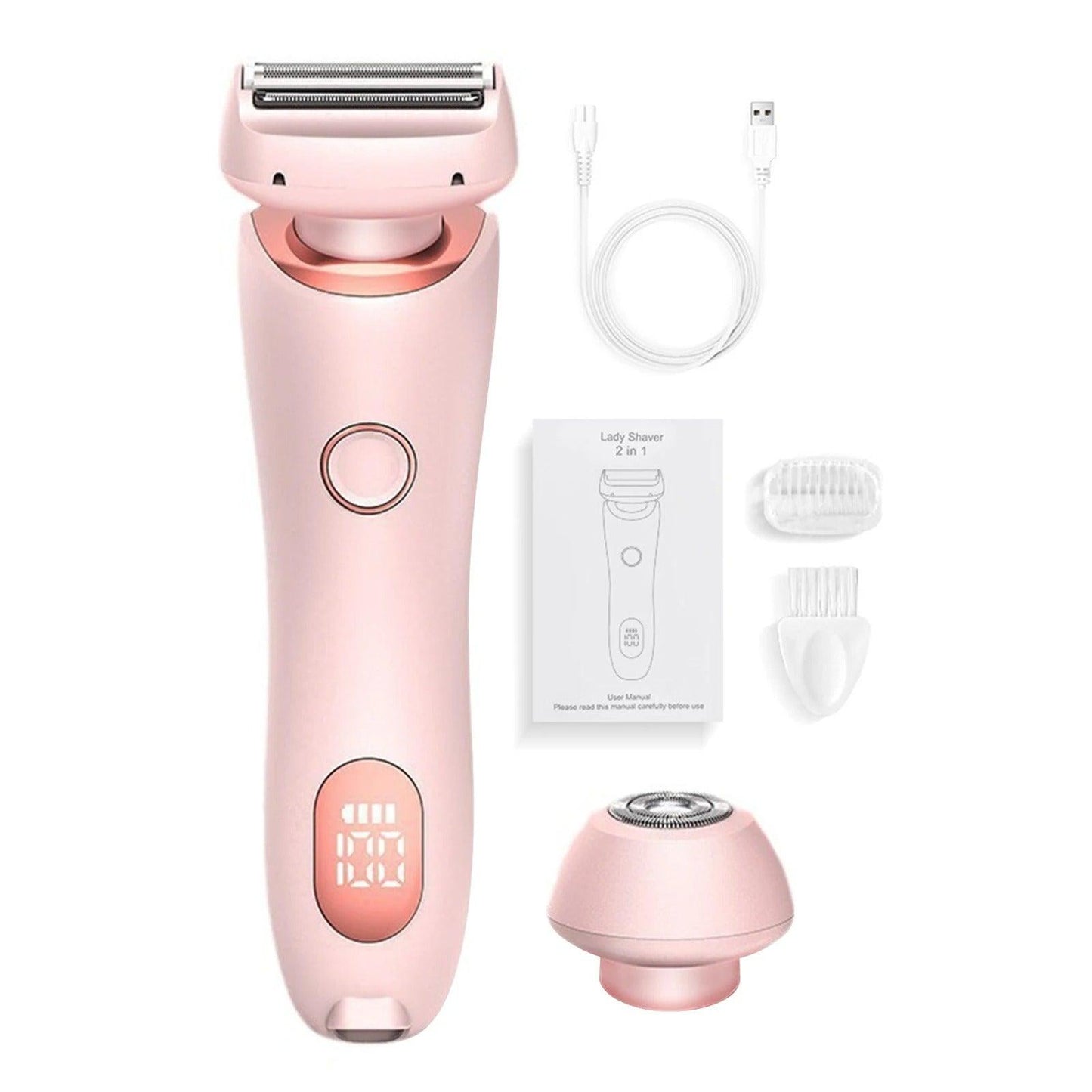 2 In 1 Electric Hair Remover For Women Epilator Bikini Trimmer Face Shavers Hair Razors For Underarms Legs Ladies Body Trimmer - ROYAL TRENDS Effortlessly remove unwanted hair with our 2 in 1 Electric Hair Remover. Use as an epilator or bikini trimmer for precise hair removal on your face, underarms, legs, and body. With its gentle yet effective design, this is the perfect addition to any woman's beauty routine. 