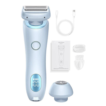 2 In 1 Electric Hair Remover For Women Epilator Bikini Trimmer Face Shavers Hair Razors For Underarms Legs Ladies Body Trimmer - ROYAL TRENDS Effortlessly remove unwanted hair with our 2 in 1 Electric Hair Remover. Use as an epilator or bikini trimmer for precise hair removal on your face, underarms, legs, and body. With its gentle yet effective design, this is the perfect addition to any woman's beauty routine. 