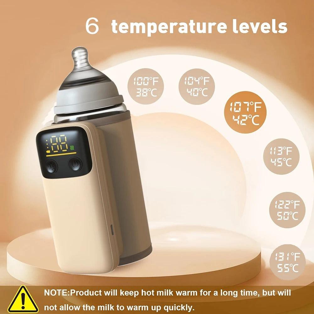 Rechargeable Portable Bottle Warmer with Fast Charging Cordless Milk Warmer with Temperature Control for Traveling Camping Home - ROYAL TRENDS Introducing the ultimate solution for on-the-go parents - the Rechargeable Portable Bottle Warmer. This cordless milk warmer features fast charging for quick heating and temperature control for precise milk warming. Ideal for traveling, camping, or at home use. Keep your baby's milk warm and ready anytime, anywhere with our innovative bottle warmer. 