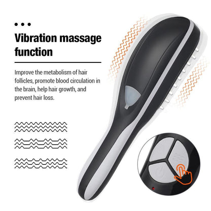 Electric Spray Massage Comb Hair Growth Vibration Head Massager Brush LED Anti Hair Loss Scalp Liquid Medicine Atomizing Comb - ROYAL TRENDS This Electric Spray Massage Comb is designed to promote hair growth and prevent hair loss. With vibration technology, it provides a soothing scalp massage while also atomizing liquid medicine for maximum absorption. LED lights add an extra touch of relaxation. Say goodbye to hair loss and hello to healthy, beautiful hair. 