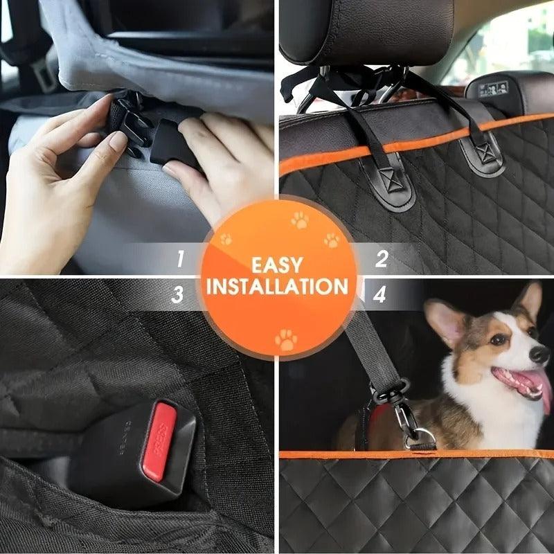 Ideal Car seat Cover, Upgrade Your Car Seats with this Waterproof, Scratch-Resistant Dog Hammock Cover! - ROYAL TRENDS Upgrade your car seats with the Ideal Car Seat Cover. This waterproof and scratch-resistant cover keeps your car seats protected from your furry friend's adventures. No longer worry about mud, dirt, or fur ruining your car seats. With this hammock cover, you can embark on any journey with your dog without a care in the world. 