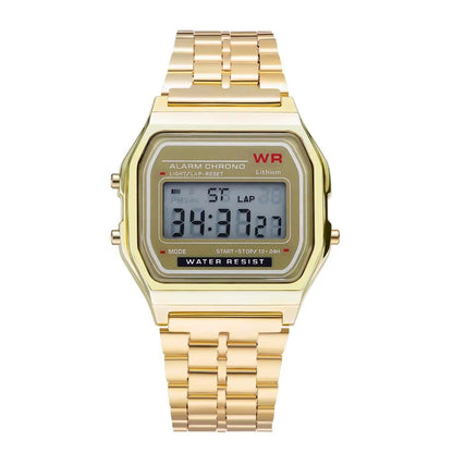 Casio Watch Waterproof Retro Digital Stainless Steel Sports Military Watches Men Women Electronic Wrist Watches Clock - ROYAL TRENDS Experience luxury at its finest with our waterproof retro digital stainless steel sports military watch. Perfect for both men and women, this electronic wrist watch offers precision and style. Keep track of time with confidence, no matter the conditions. 